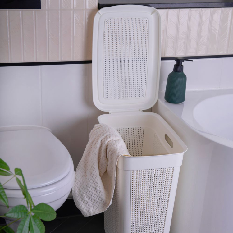 Kosz na pranie 43L WILLOW biały